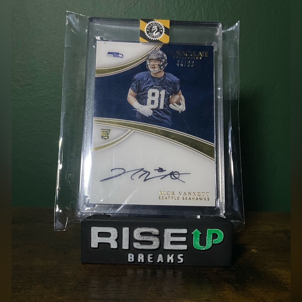 NICK VANNETT 2016 PANINI IMMACULATE ACETATE ON CARD ROOKIE AUTO RC #D 44/99
